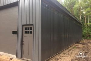 grey workshop entry door