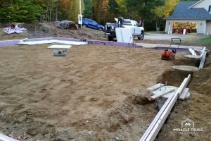 Quick DIY Construction: Steel Trusses Bolt Directly to Concrete Slab