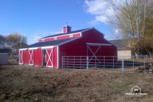 Gambrel roofs give Metal Barns a touch of tradition and style!