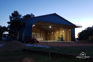 Metal Barns provide ample space for your agricultural equipment.